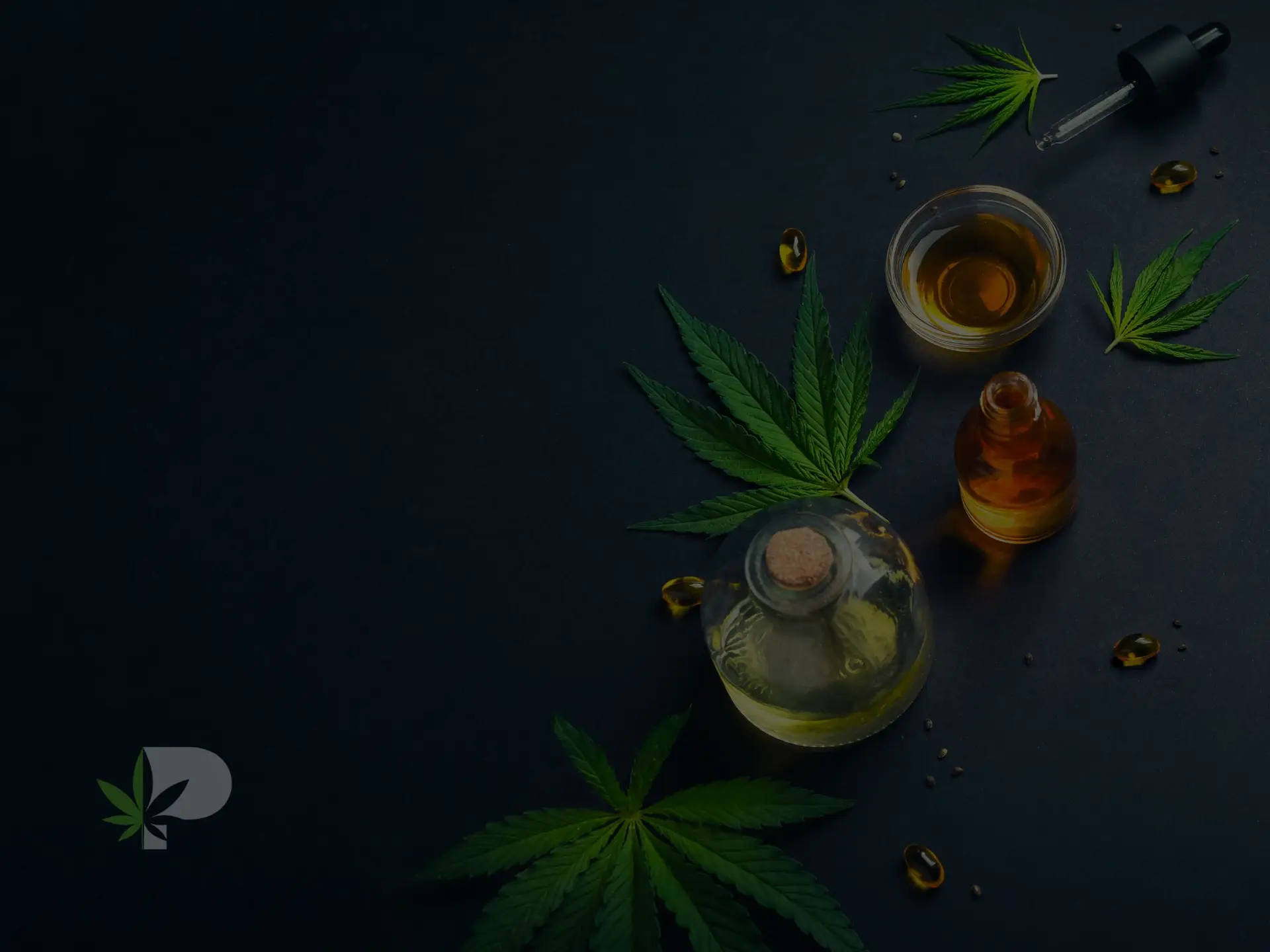 Cannabis flower and tincture arranged for a beginner THC dosage guide