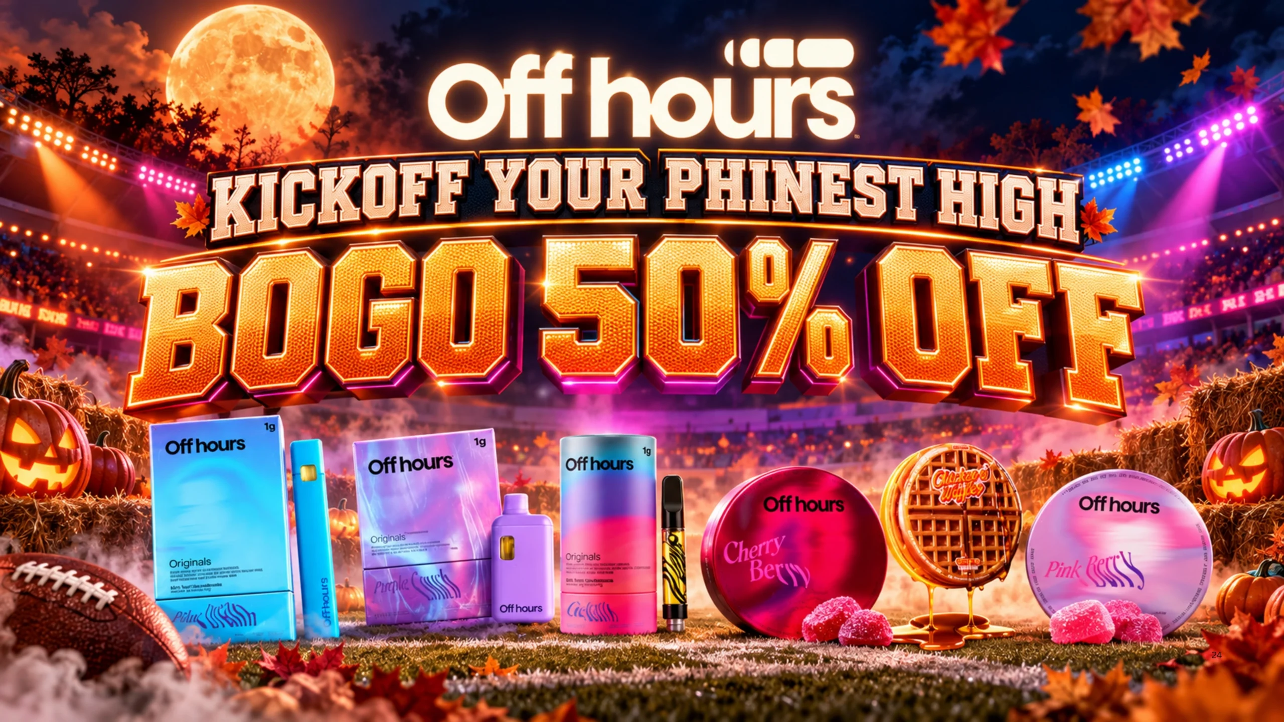Offhours: BOGO 50% off.